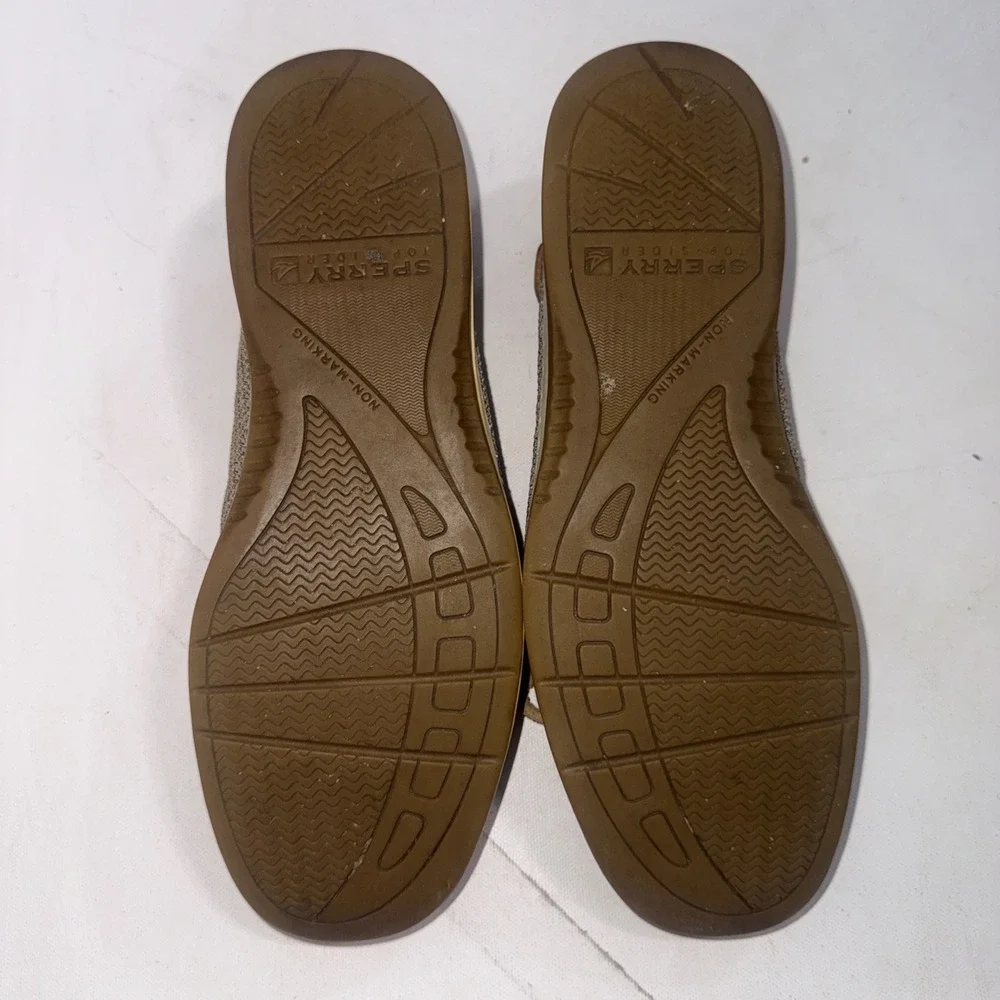 Sperry Top-Sider Brown Leather Anchor Coastal Angelfish Boat Shoes Women's Sz 9